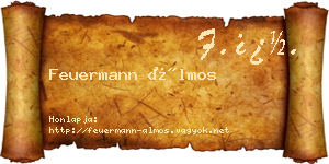 Feuermann Álmos névjegykártya